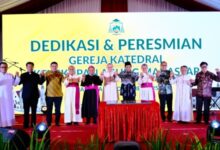 Munafri Gaungkan Moderasi Beragama di Peresmian Gereja Katedral Makassar