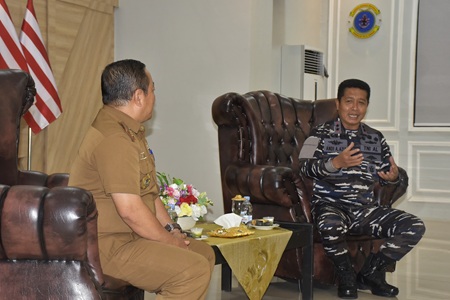 Dankodaeral VI Terima Kunjungan Kehormatan Kaban Kesbangpol Kabupaten Jeneponto