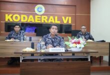 Dankodaeral VI Ikuti Rapat dengan Wakil Panglima TNI Melalui Vicon Bahas Tindak Lanjut PKS Antara TNI dan PT Agrinas Pangan Nusantara