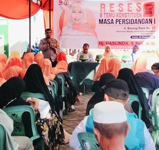 Anggota DPRD Sulsel Haslinda Wahab Serap Aspirasi Warga Kelurahan Bitowa