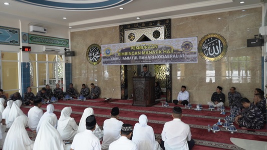 Bimbingan Manasik Haji 1447 H/2025 M Kodaeral VI Secara Resmi Dibuka Oleh Dankodaeral VI