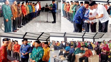 Wakili Wali Kota, Asisten 1 Pemkot Palu Hadiri Pelantikan dan Orientasi Dewan Hakim MTQ Palu 2025