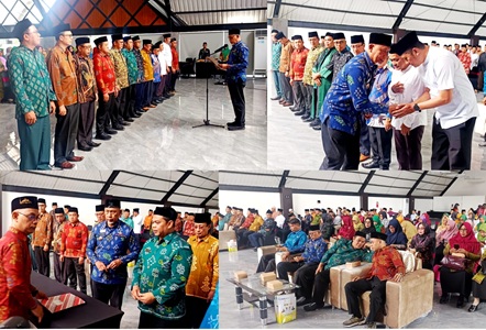 Wakili Wali Kota, Asisten 1 Pemkot Palu Hadiri Pelantikan dan Orientasi Dewan Hakim MTQ Palu 2025