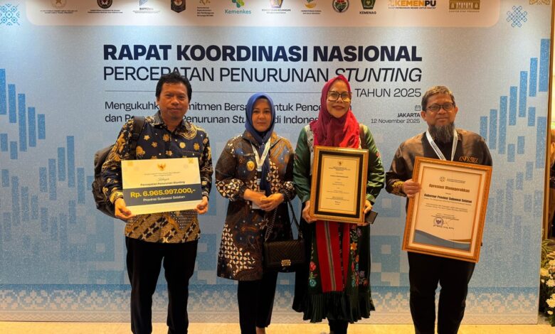Raih Penghargaan Penurunan Stunting Terbaik, Sulsel Dapat Insentif Rp6,9 M dari Pemerintah Pusat