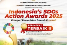 Berkat Program Mandiri Benih, Sulsel Masuk Peringkat Terbaik II Indonesia's SDGs Action Awards
