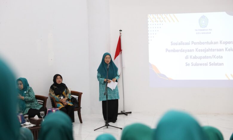 TP PKK Kota Makassar dan Sulsel Kolaborasi Bentuk Koperasi Pemberdayaan Kesejahteraan Keluarga