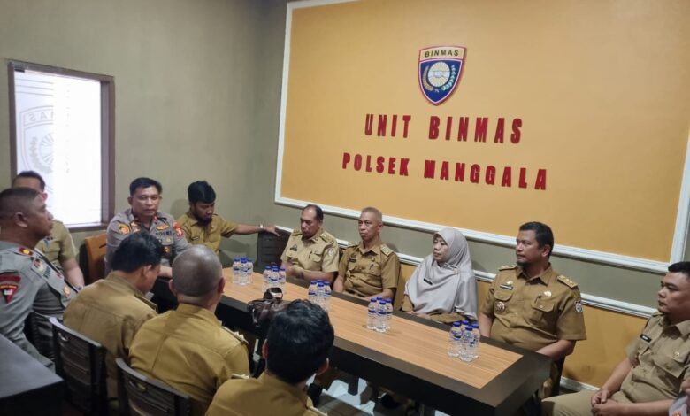 Kapolsek Manggala Silaturahmi Bersama Lurah Baru