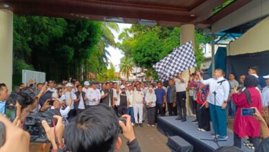 Munafri Bareng Mentan dan Idrus Marham Ikut Jalan Sehat KKSS di Makassar