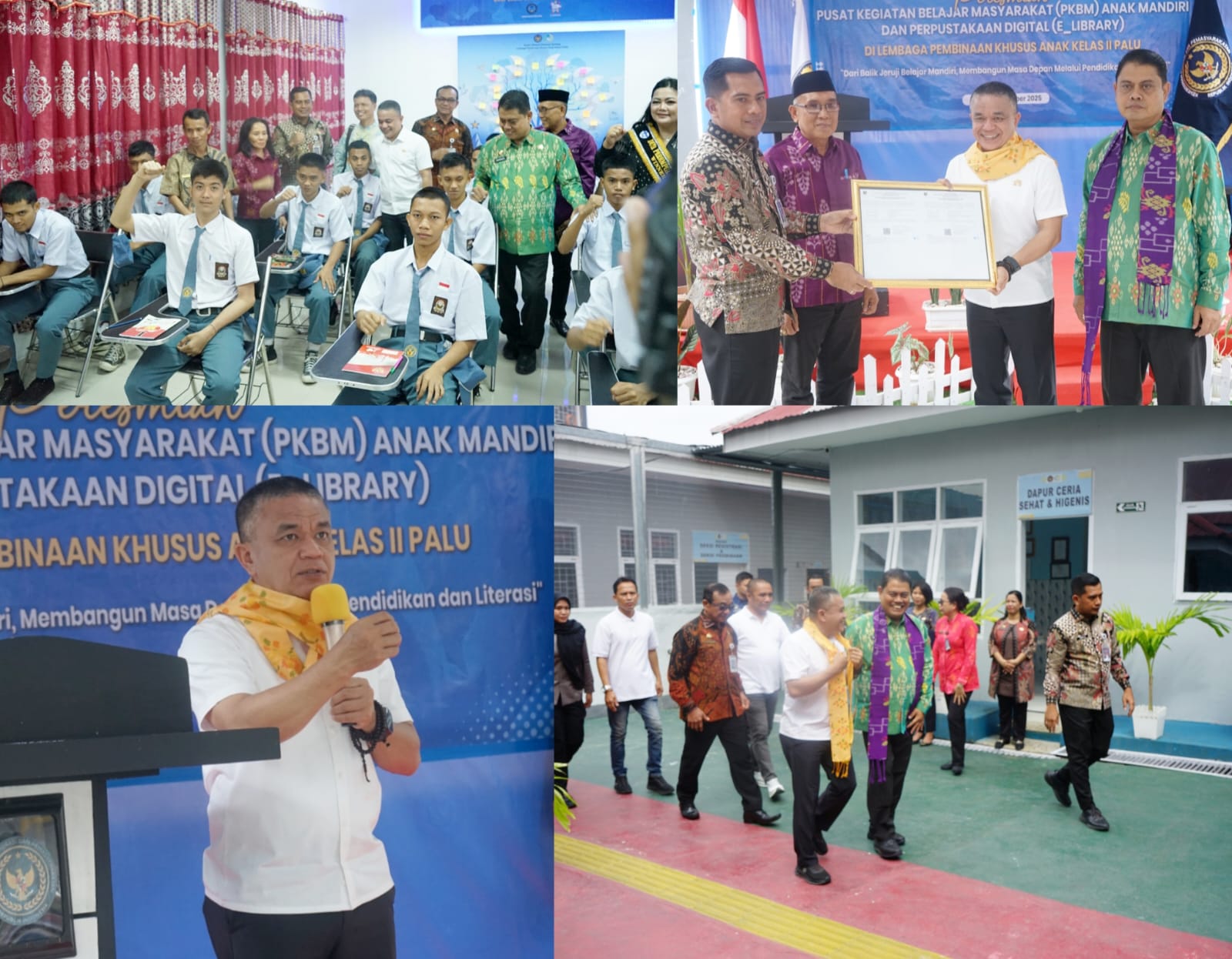 Wali Kota Hadianto Rasyid Hadiri Peresmian PKBM Anak Mandiri di LPKA Kelas II Palu