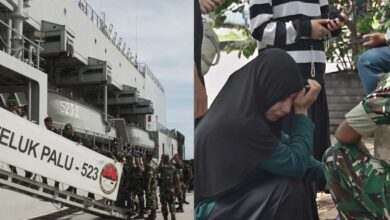 Ketabahan Keluarga Prajurit TNI Melepas KRI Teluk Palu–523 di Dermaga Kodareal VI Berlayar Ke Medan Tugas