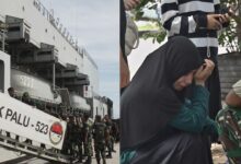 Ketabahan Keluarga Prajurit TNI Melepas KRI Teluk Palu–523 di Dermaga Kodareal VI Berlayar Ke Medan Tugas