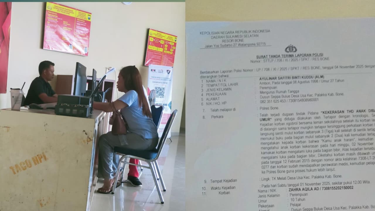 Oknum Guru TK di Bone Dilaporkan ke Polisi karena Diduga Aniaya Siswi SD hingga Berdarah