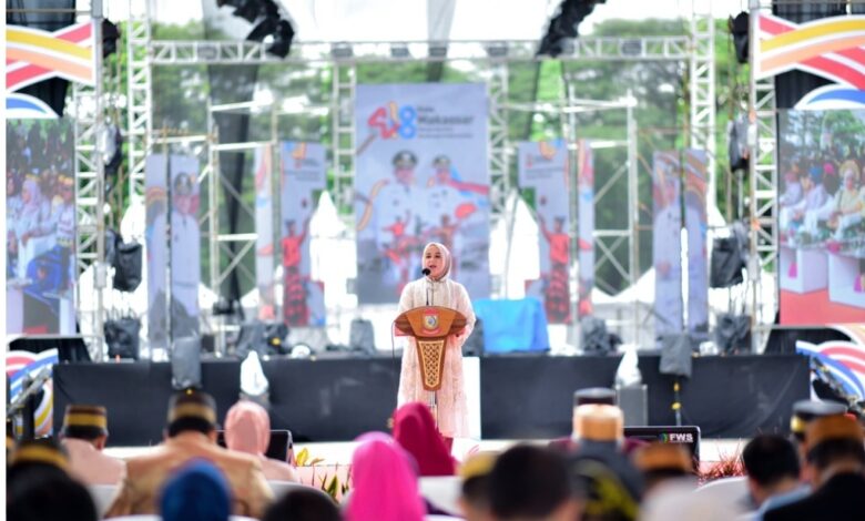 Wagub Sulsel Fatmawati Rusdi Ajak Masyarakat Rajut Harmoni di HUT Makassar ke-418