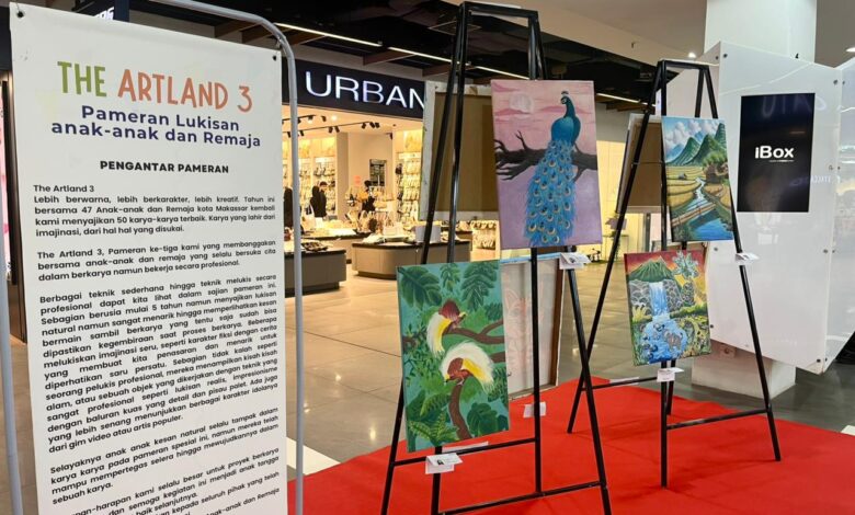 The Artland 3 Pameran Lukisan Anak di Mal Ratu Indah Tampilkan Imajinasi Tanpa Batas