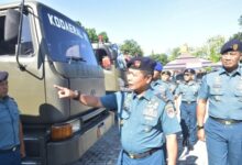 Cek Kesiapan Kendaraan Dinas TNI AL , Kodaeral VI Gelar Apel Kelengkapan Randis