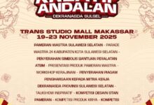 Expo Kreatif Andalan 2025: Wadah UMKM Sulsel Tunjukkan Karya dan Daya Saing ke Pasar Global