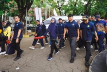 Sekda Jufri Rahman Dampingi Ketum KORPRI Nasional di Jalan Sehat HUT KORPRI dan HUT Makassar