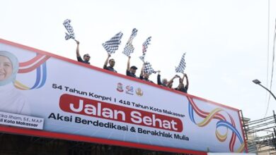 31 Ribu Warga Tumpah Ruah di Losari, Semarak Jalan Santai Warnai HUT Kota Makassar