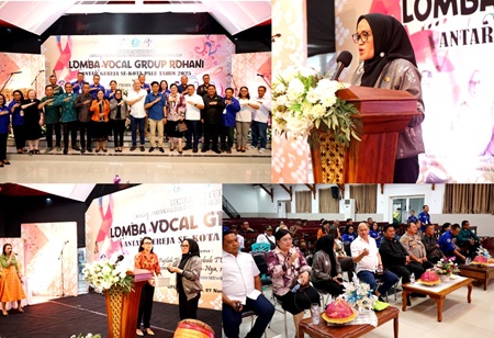 Wakili Wali Kota, Sekda Palu Hadiri Pembukaan Lomba Vokal Group Antar Gereja