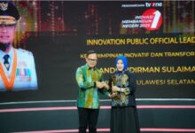 Andi Sudirman Sulaiman Raih Penghargaan Pemimpin Inovatif dan Transformatif