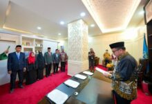 Sekda Jufri Rahman Lantik 4 Pejabat Fungsional Ahli Utama Lingkup Pemprov Sulsel