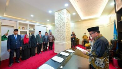 Sekda Jufri Rahman Lantik 4 Pejabat Fungsional Ahli Utama Lingkup Pemprov Sulsel