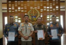 Satpol PP Pemprov Sulsel Teken MoU Penangan Kebakaran Perbatasan dengan Daerah