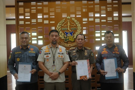 Satpol PP Pemprov Sulsel Teken MoU Penangan Kebakaran Perbatasan dengan Daerah