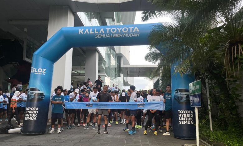 450 Pelari Ramaikan Veloz Hybrid Fun Run 5K, Panggung Perdana Toyota Veloz Hybrid di Makassar