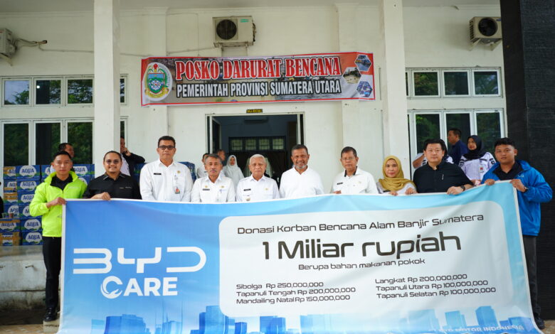 BYD Motor Indonesia Salurkan Bantuan Tanggap Darurat Rp1,5 Miliar untuk Korban Banjir di Sumatera