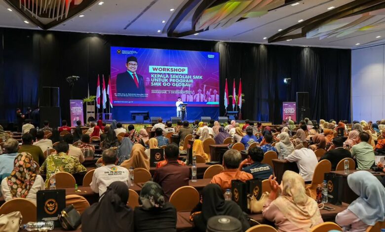 Gubernur Sulsel Hadiri Workshop SMK Go Global, Dorong Lulusan Siap Bersaing di Luar Negeri