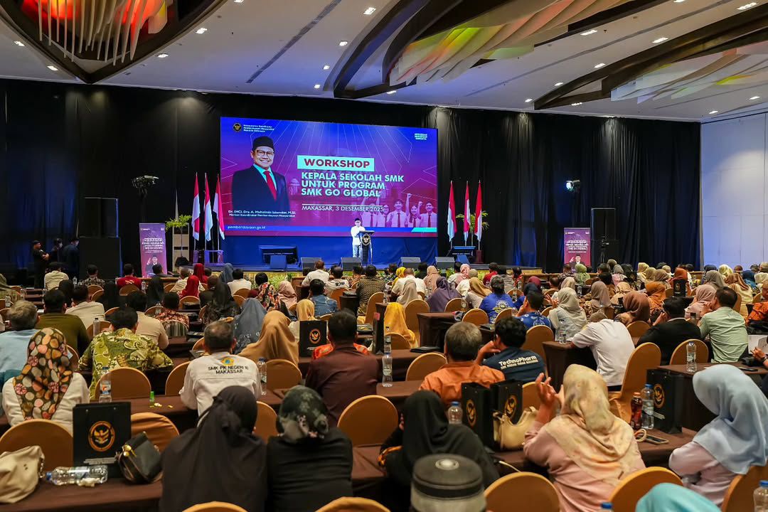Gubernur Sulsel Hadiri Workshop SMK Go Global, Dorong Lulusan Siap Bersaing di Luar Negeri