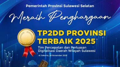 Gubernur Sulsel: Penghargaan TP2DD 2025 Jadi Motivasi Kita Terus BeKerja Lebih Baik