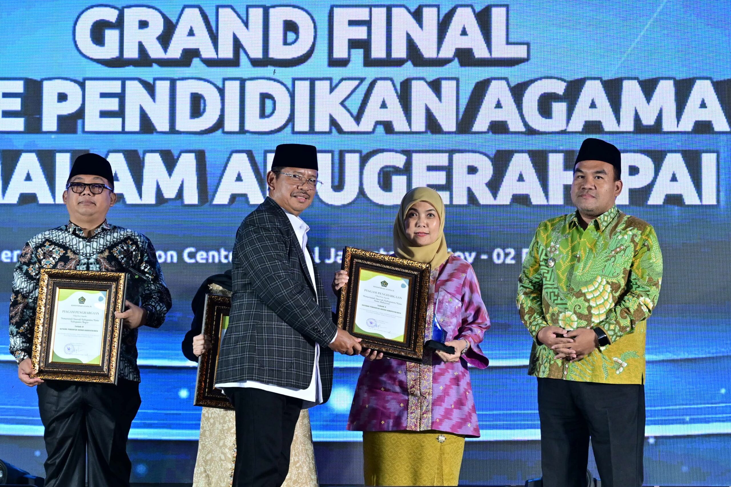 Pemkot Makassar Meraih Penghargaan Tanda Cinta PAI Terbaik II dari Kemenag