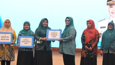 TP PKK Sulsel Salurkan Bantuan UMKM pada Pembukaan Pelatihan Kader Posyandu