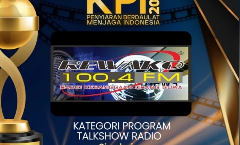 LPPL Radio Rewako Gowa FM Raih Penghargaan KPI Award 2025 Kategori Program Talkshow