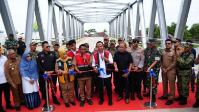 Gubernur Sulsel Resmikan Jembatan Sungai Malake, Akses Warga Sidrap-Wajo Kini Lebih Cepat dan Aman