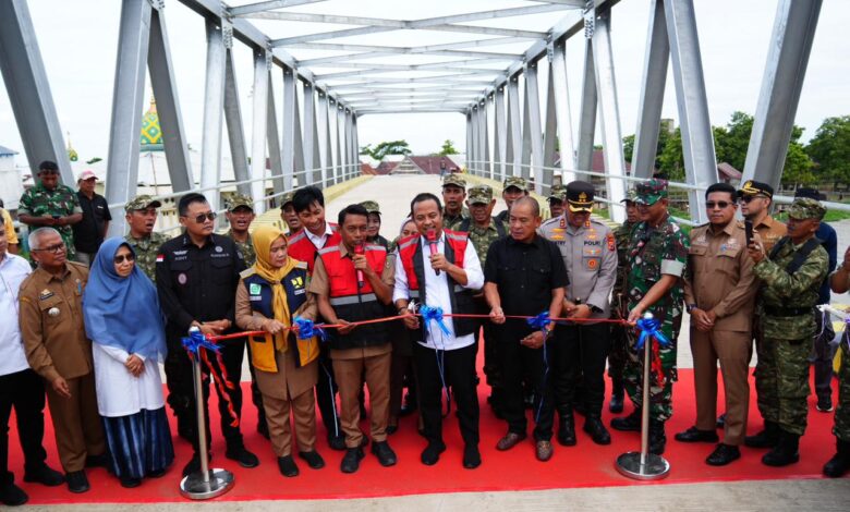 Gubernur Sulsel Resmikan Jembatan Sungai Malake, Akses Warga Sidrap-Wajo Kini Lebih Cepat dan Aman