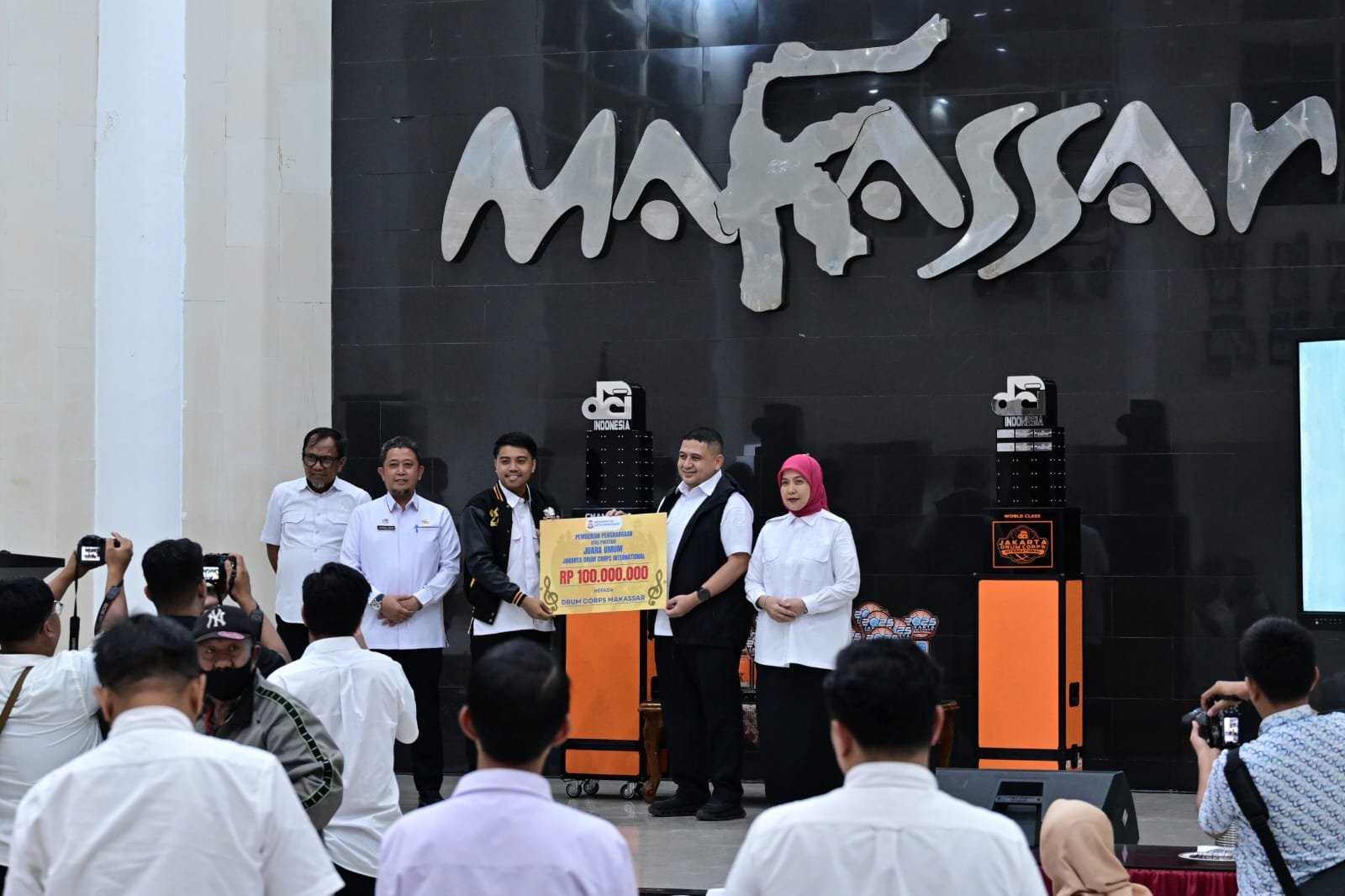 Munafri-Aliyah Apresiasi Drum Corps Makassar atas Prestasi Juara Umum JDCI 2025