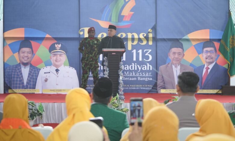 Hadiri Milad Muhammadiyah ke-113, Munafri Ajak Perkuat Sosial dan Ekonomi Bangun Kota