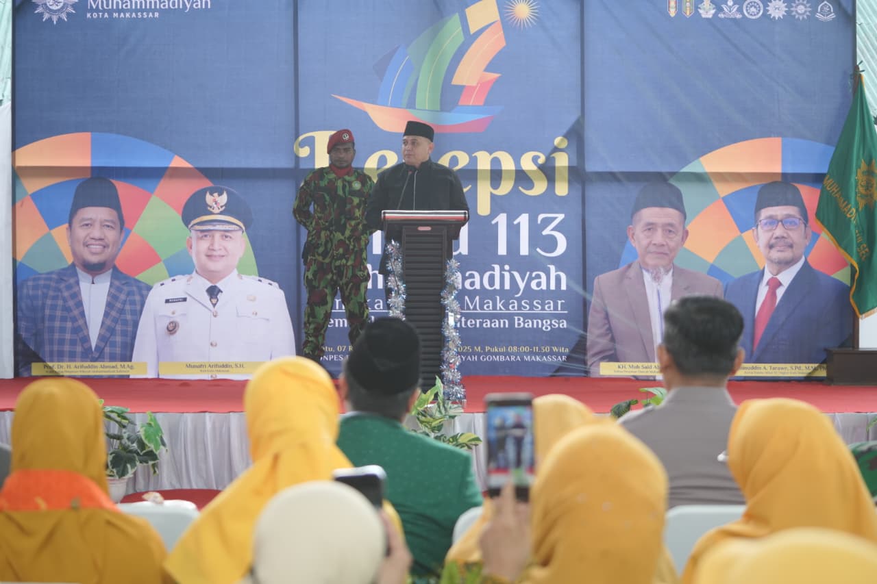 Hadiri Milad Muhammadiyah ke-113, Munafri Ajak Perkuat Sosial dan Ekonomi Bangun Kota