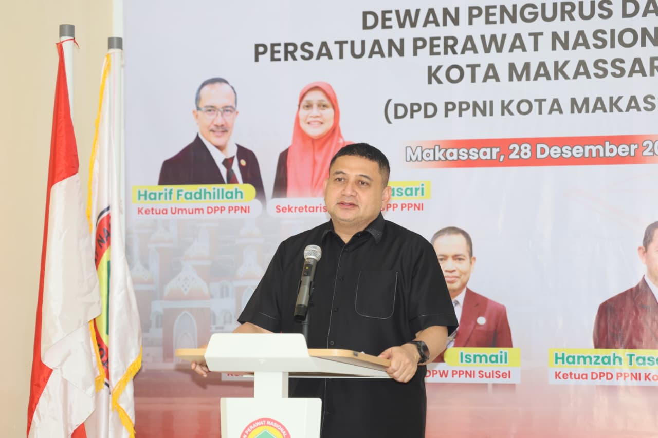 Wali Kota Makassar Resmikan Sekretariat DPD PPNI, Perkuat Sinergi Tenaga Kesehatan di Pemkot