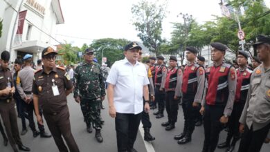 Wali Kota Bersama Kapolrestabes Makassar Pimpin Apel Pengamanan Malam Tahun Baru 2026
