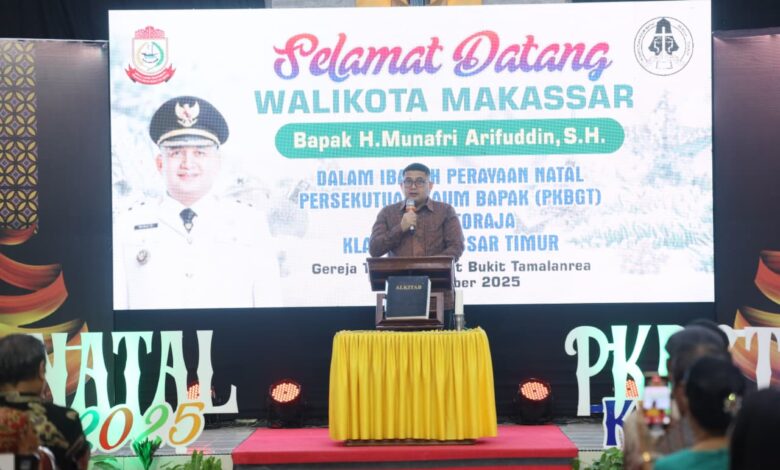 Munafri Tegaskan Pentingnya Moderasi Beragama di Perayaan Natal PKBGT Makassar Timur