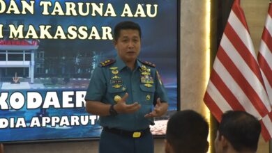 Dankodaeral VI Terima Kunjungan Kehormatan Taruna AAL dan AAU Wilayah Makassar