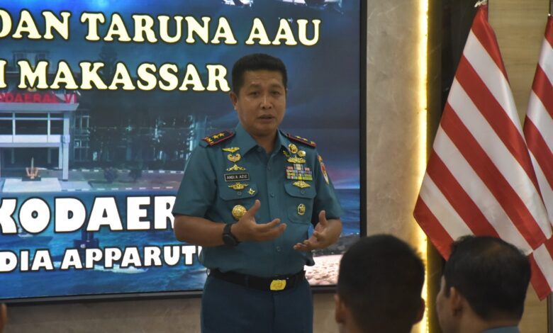 Dankodaeral VI Terima Kunjungan Kehormatan Taruna AAL dan AAU Wilayah Makassar