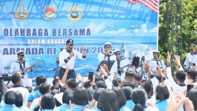Kodaeral VI Gemakan Semangat Armada RI 2025 Melalui Olahraga Bersama