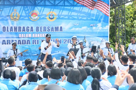 Kodaeral VI Gemakan Semangat Armada RI 2025 Melalui Olahraga Bersama