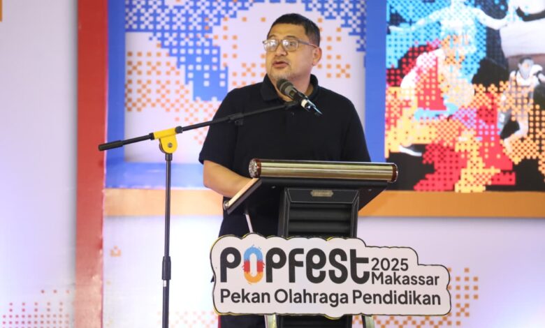 Wali Kota Makassar Buka POP FEST 2025 dan Tekankan Sportivitas Pelajar
