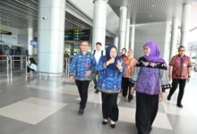 Wagub dr. Reny Sambut Kedatangan Gubernur Jawa Timur Khofifah Indar Parawansa di Palu